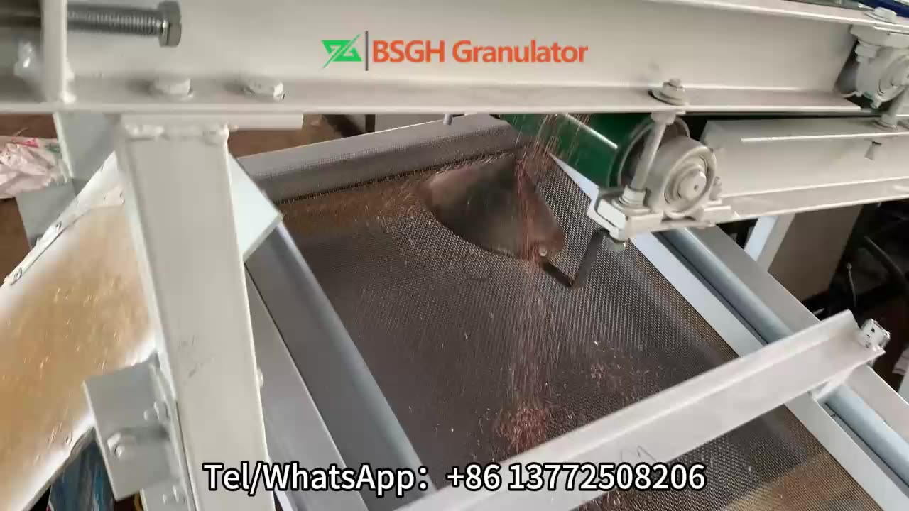 BS-N125 Large Copper Recycling Machine With Electrostatic Separator For Scrap Cables