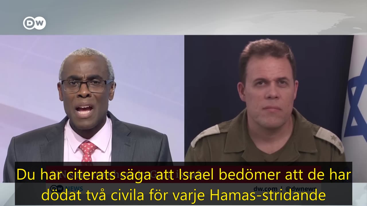 IDF talesperson intervjuad på DW