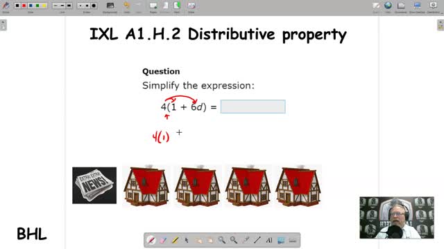 Distributive property - IXL A1.H.2 (BHL)