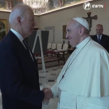 Sleepy Joe at the Vatican.