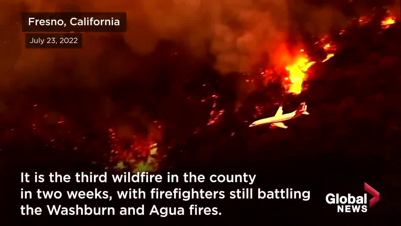 California's fast-moving "Oak Fire" prompts evacuations, spreads to Sierra National Forest