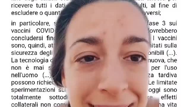IL SENATO AMMETTE CHE I VACS COVID SONO SPERIMENTALI