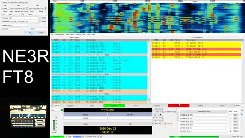 FT8 QSO UT9NA CQ (audio warning)