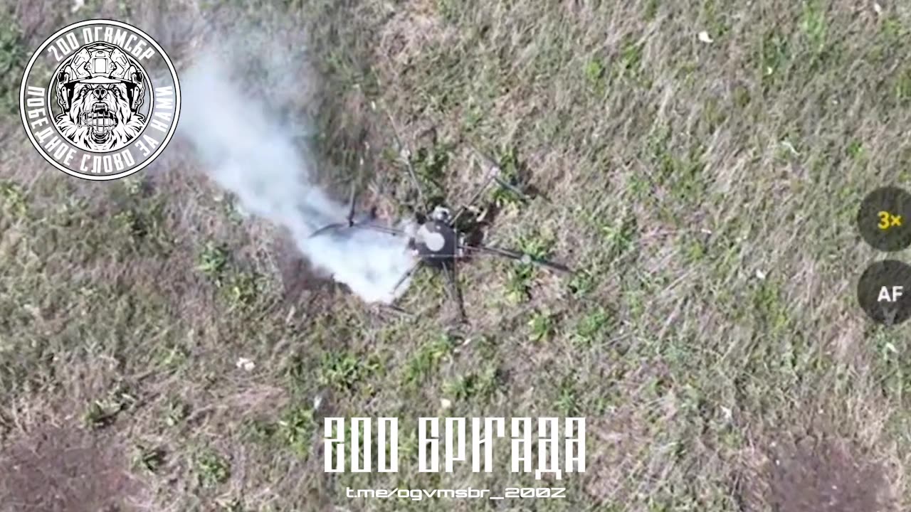 Drone Operators Tracked and Destroyed a Ukrainian Baba Yaga Hexacopter