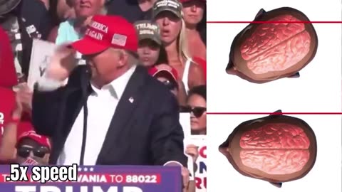 Last Millisecond Head Tilt to Read Chart on Illegal Immigration Stats Saved Trumps Life