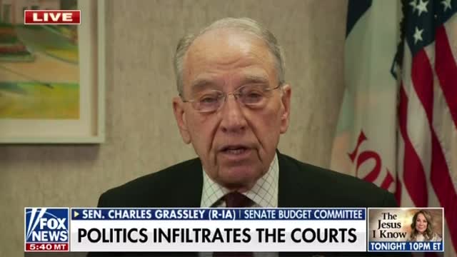 Sen. Charles Grassley: I'm SORRY to say it's