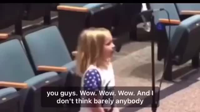 Little girl says it like it is