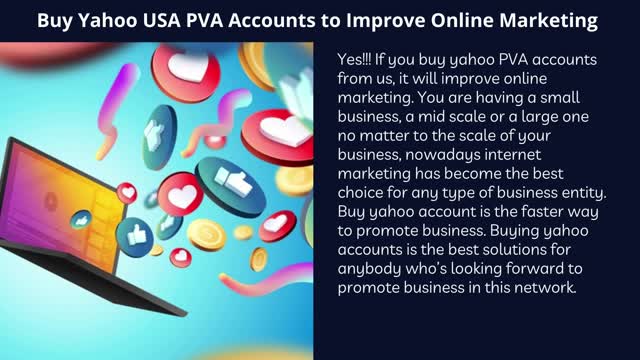 Buy Yahoo PVA Accounts to Improve Online Marketing