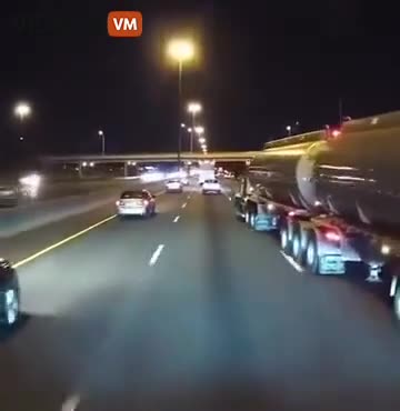 KA-BLAMMO!!! A Gasoline Tanker Crashes On The Interstate, Igniting A Massive Fireball!!!