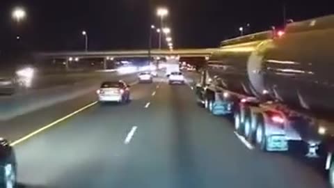 KA-BLAMMO!!! A Gasoline Tanker Crashes On The Interstate, Igniting A Massive Fireball!!!