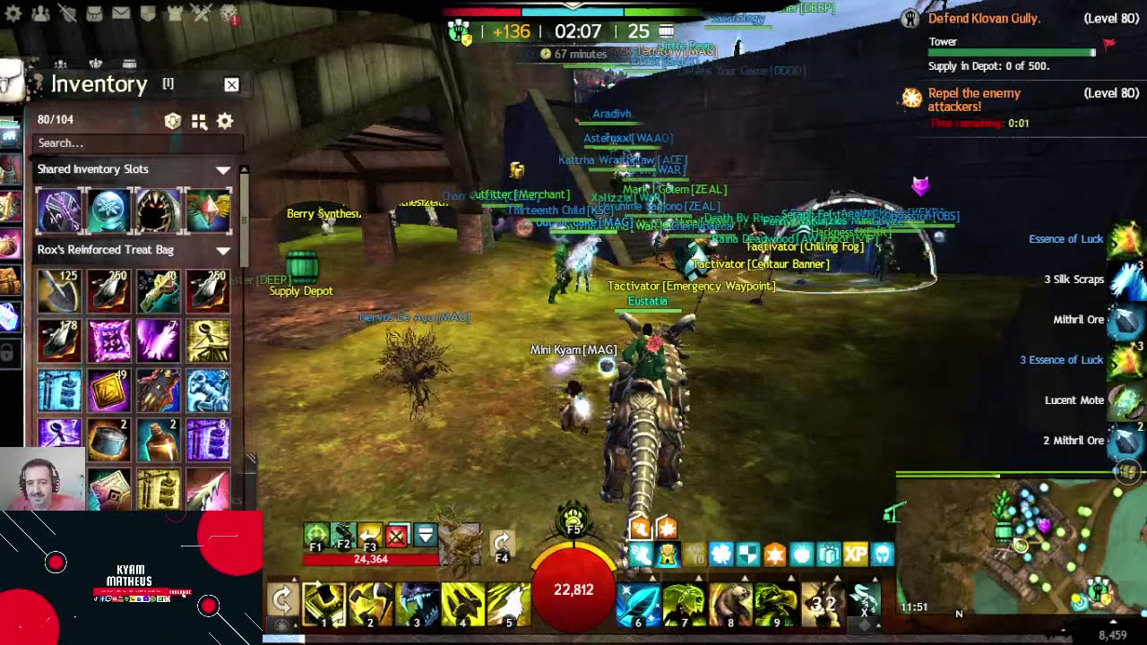 GW2 WvW MULTICLASS BUILD AND EVENTS MAGUUMA AND BORLIS PASS