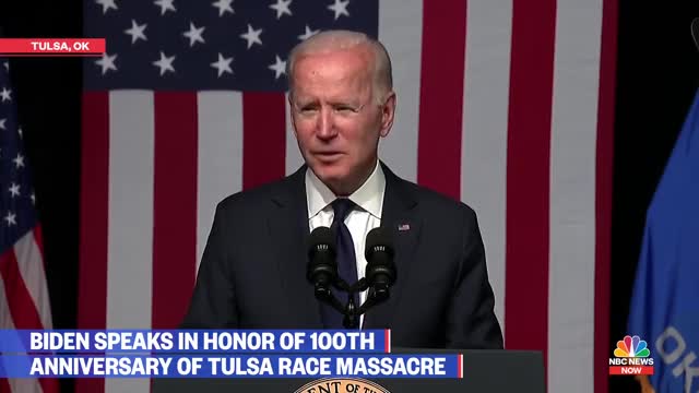 Biden speak in honour of 100th anniversary of tulsa race message