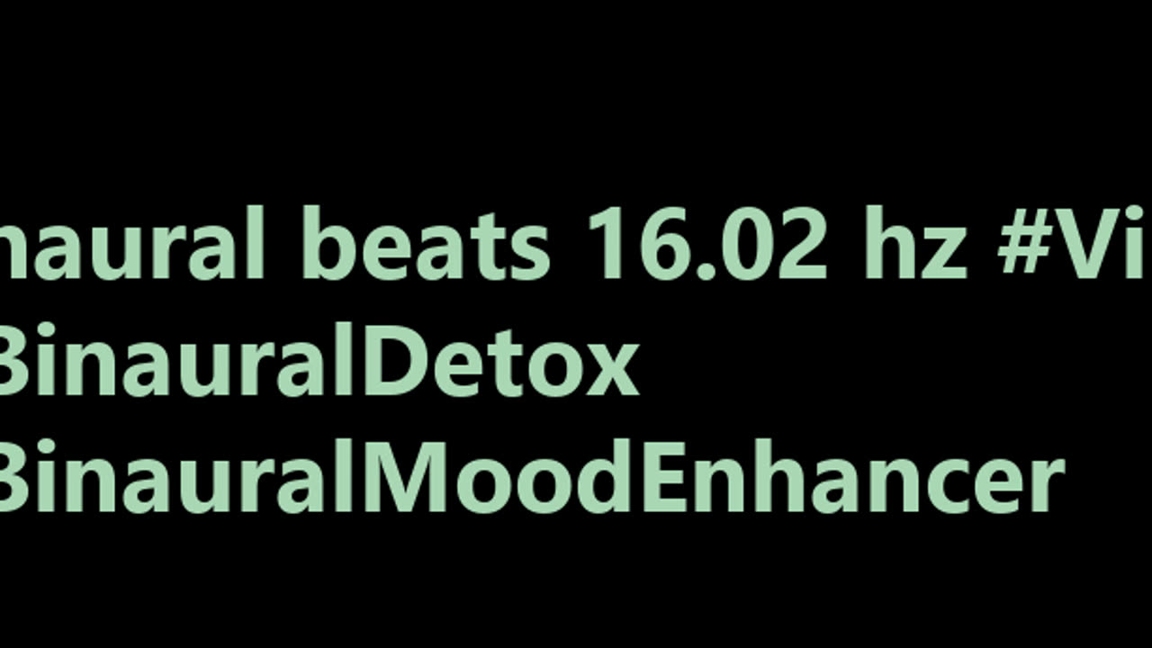binaural_beats_16.02hz_BinauralDeepMeditation BinauralSoundTherapy AudioSpherePeacefulWaves