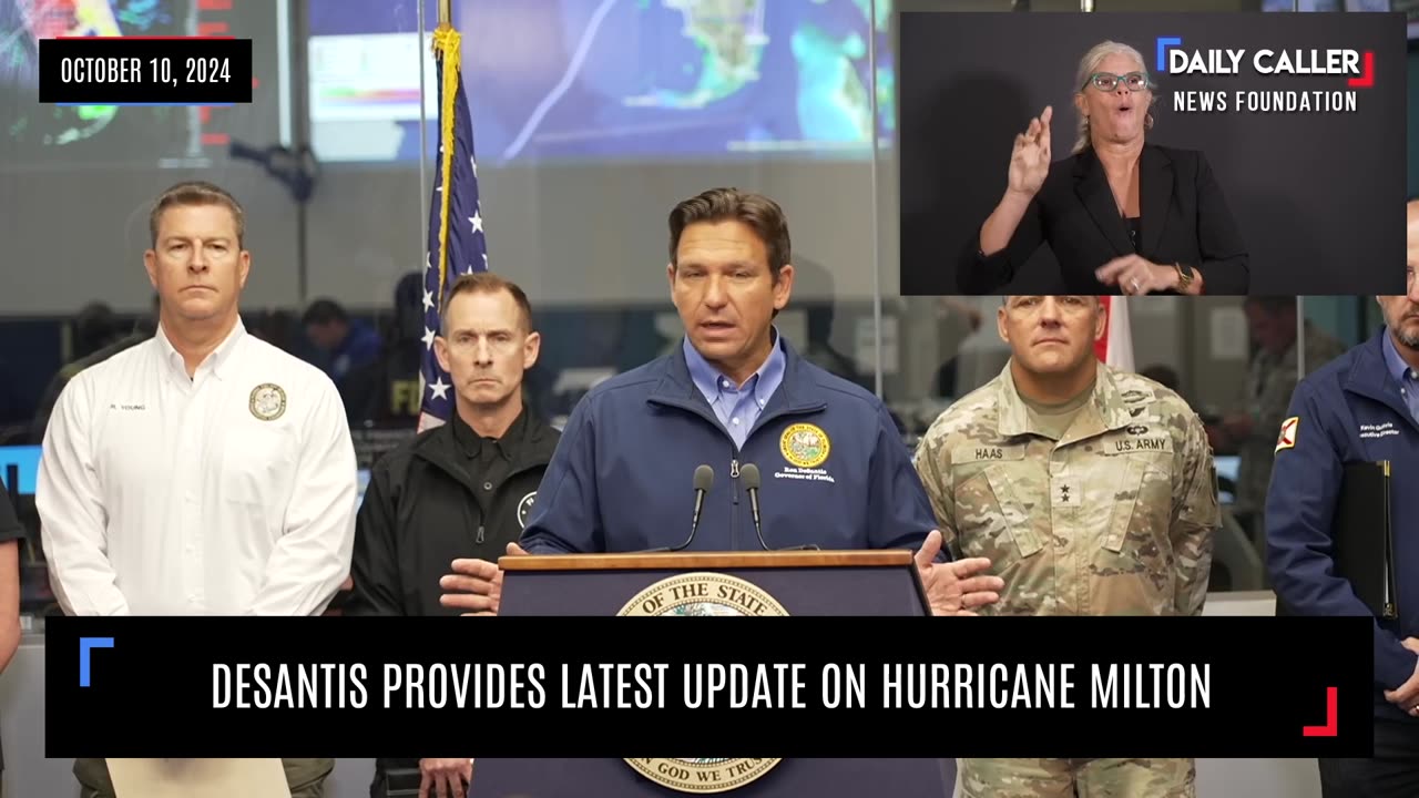 DeSantis Provides Latest Update On Hurricane Milton