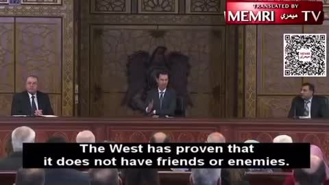 3/17/2022 Syrian President Assad speaks about the West and Nazism and Zionism.