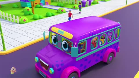 Wheels On the Bus Go Round and Round | Nursery Rhymes and Kids Songs with