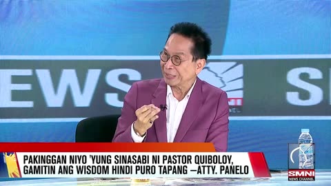 Pakinggan niyo 'yung sinasabi ni Pastor Quiboloy, gamitin ang wisdom hindi puro tapang —Atty. Panelo