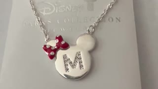 Disney Parks Letter M Minnie Mouse Icon Child Size Necklace #shorts