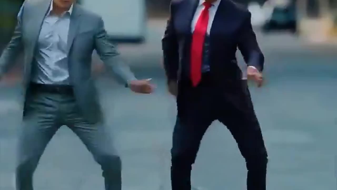 Trump dances with Elon Musk