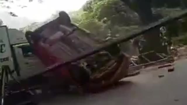 broken camera during the crash scene
