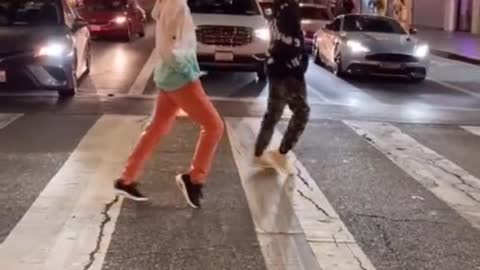 dancing in the street