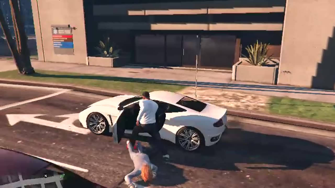 gta 5 action on the way police ganster