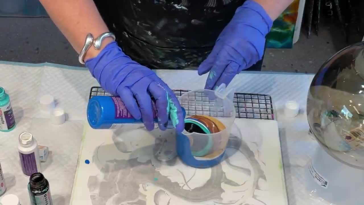 Acrylic pour art