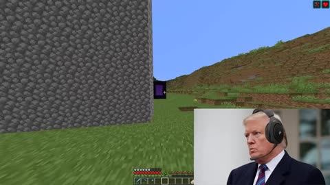 Us President plays Minecraft 6