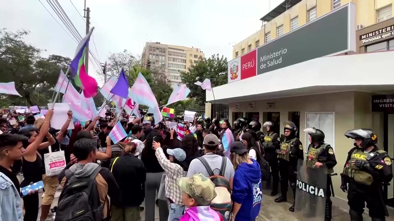 Peruvians march against new 'transphobic' law