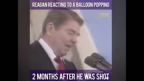 Reagan reacting to a Balloon Popping 2 Months after he was Shot 🎈💥🔫