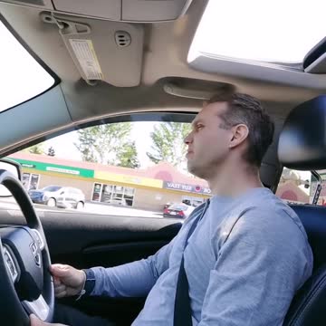 Daddy loves singing in the car