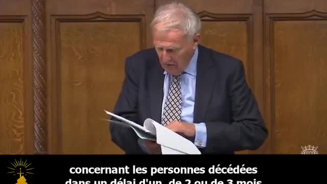 Au Royaume-Uni, Sir Christopher Chope appelle à la transparence au sujet des vaccins COVID-19."