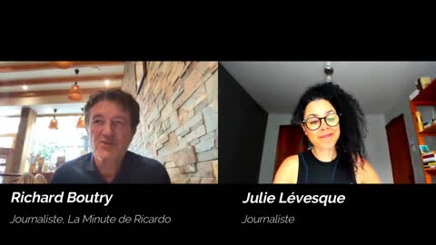 Julie Lévesque rencontre le journaliste Richard Boutry