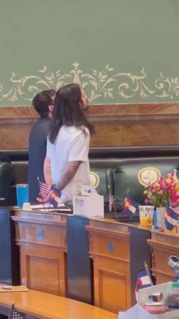 Colorado State Rep Tim Hernandez and Pro Palestinian Protest