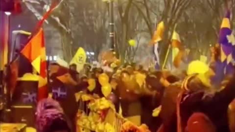 Quebec, Canada.. absolutely epic scenes.. they know how to celebrate freedom