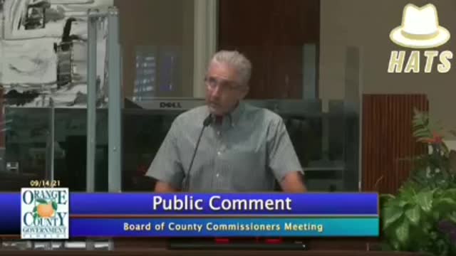 Man gives the Board of County Commissioners FACTS on Masks & the Death Vax