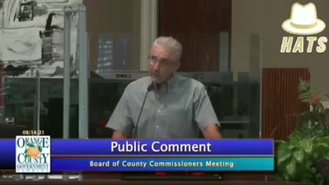 Man gives the Board of County Commissioners FACTS on Masks & the Death Vax