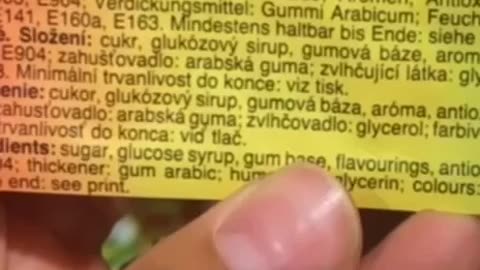 Kaugummis für Kinder. Schockierendt