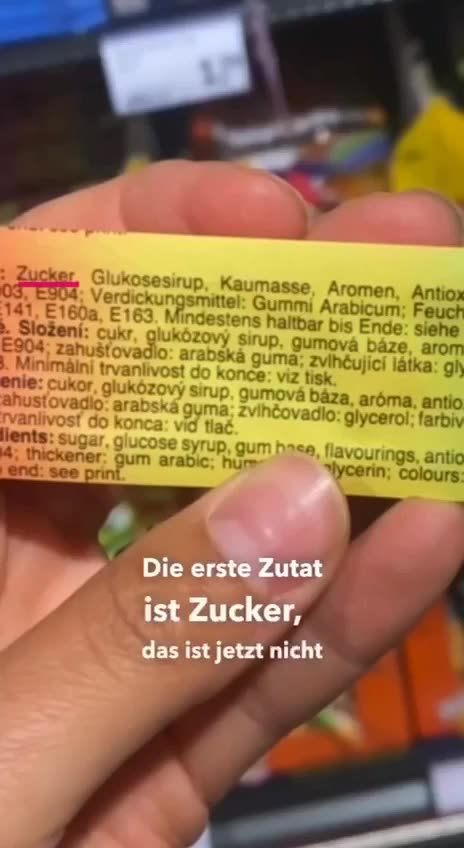 Kaugummis für Kinder. Schockierendt