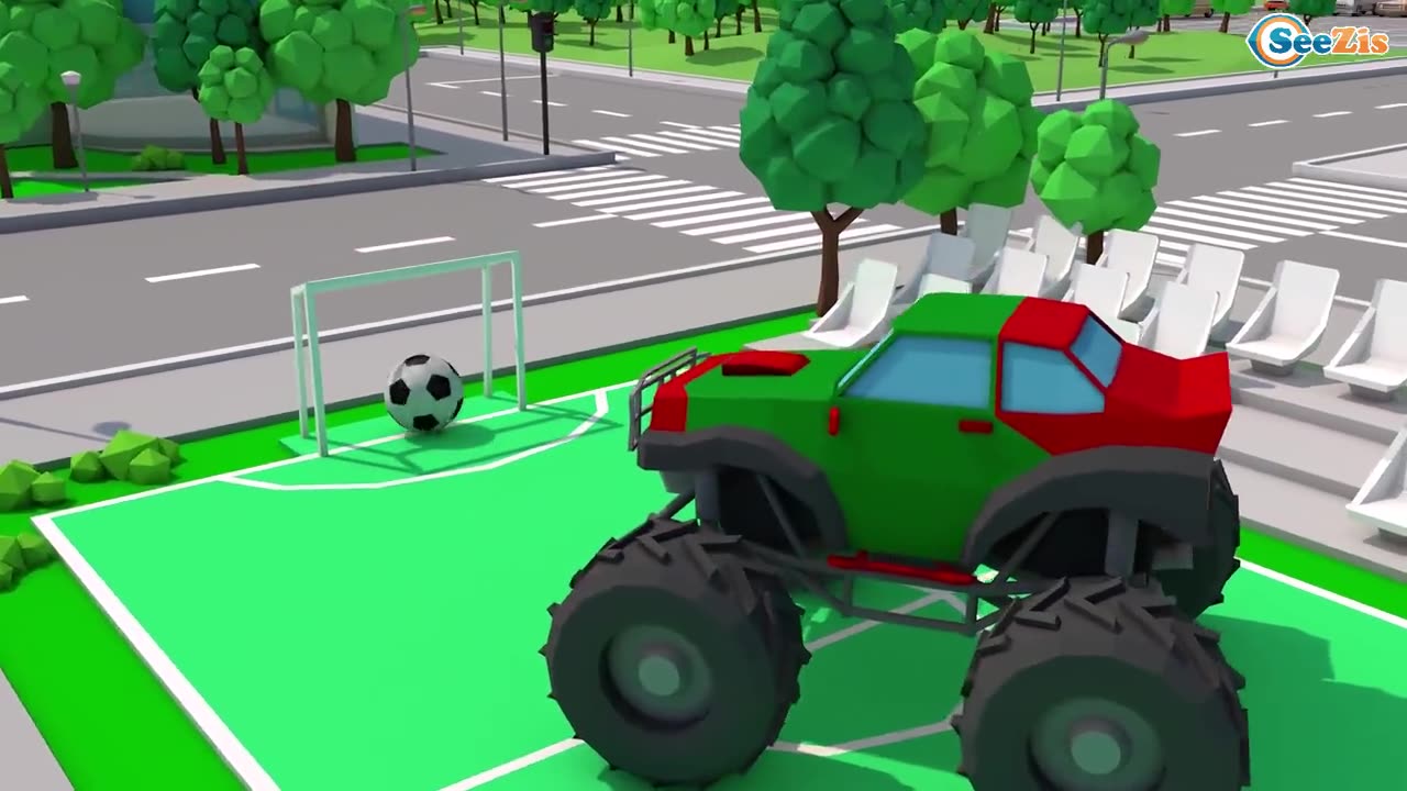 Car Cartoon For Children