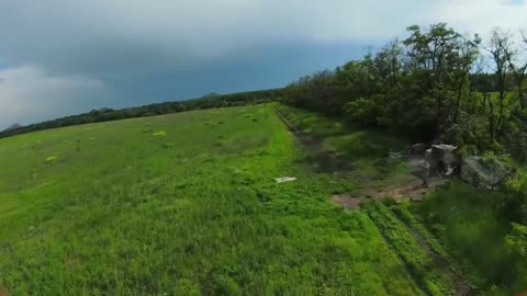 Ukrainian UAV over Donetsk People's Republic positions.