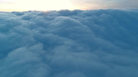 Texture of a magical layer of blue clouds