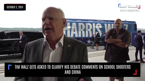 Tim Walz Gets Asked To Clarify His Debate Comments On School Shooters And China