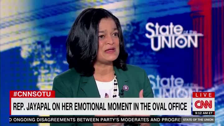 Pramila Jayapal on crying in the Oval Office