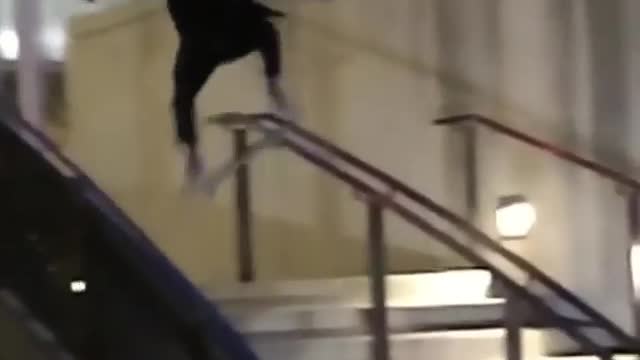 Double rail slide bail fall