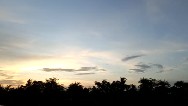 Evening time sky view natural raining season