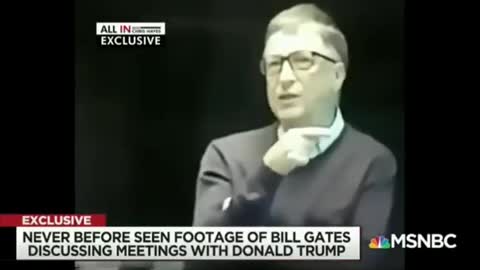 Never Before Seen Footage of Gates Discussing a Meeting with Trump About Vaccines