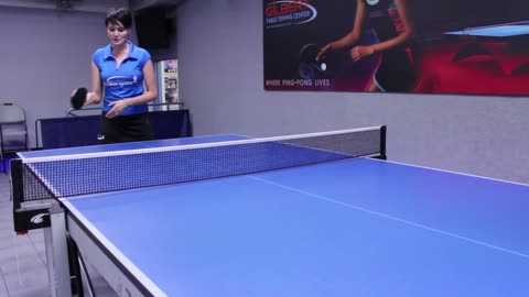 Table Tennis Top Spin Forehand in Ping Pong