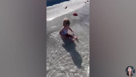 Let's Go To The Beach⛱Funny Baby Fails Moments