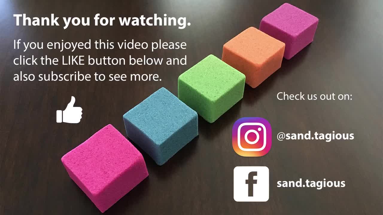 Very Satisfying Video Compilation 63 Kinetic Sand Cutting ASMR